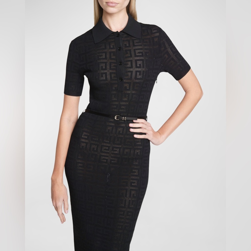 Givenchy Voyou polo dress in 4G jacquard